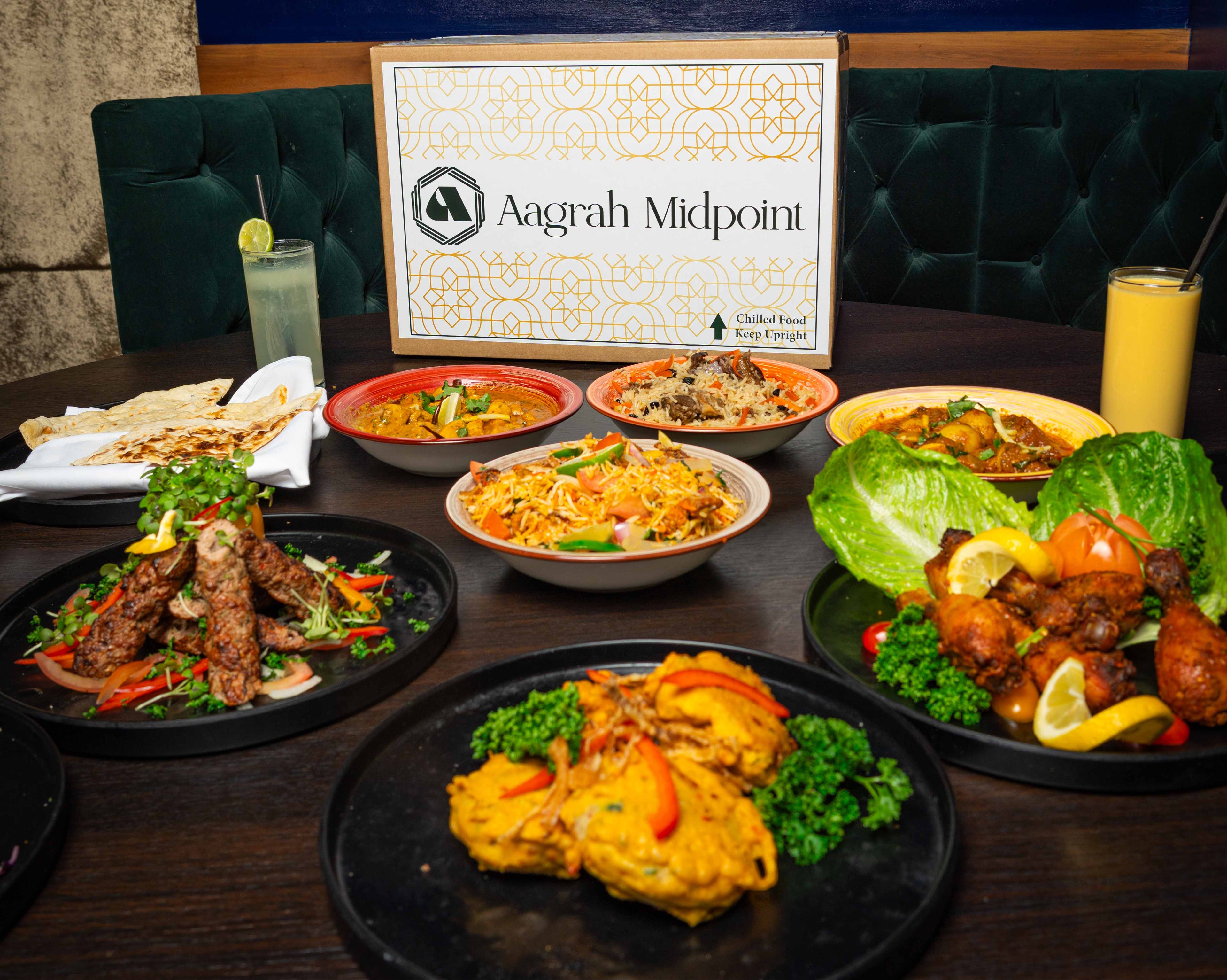 Aagrah midpoint Iftar Ramadan Food box delivered
